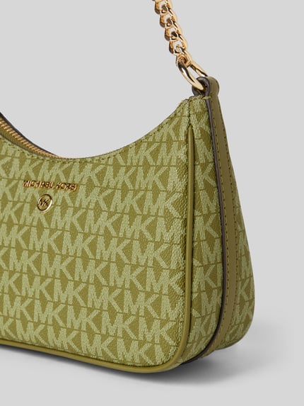 MICHAEL Michael Kors Handtas met labelapplicatie, model 'JET SET CHARM' Olijfgroen - 3
