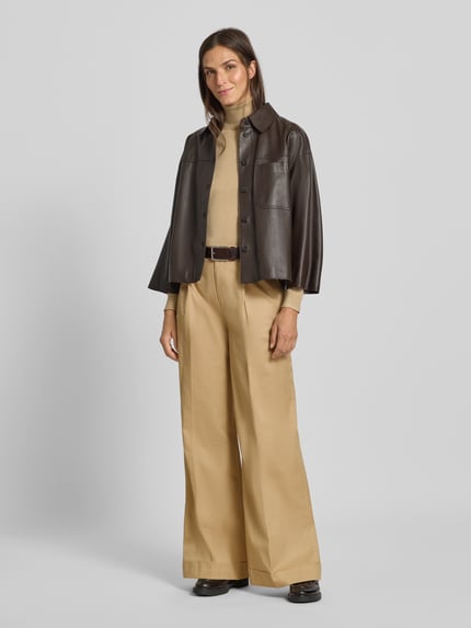 Lauren Ralph Lauren Hose mit weitem Bein und Gesäßtasche Modell 'MAKANIE' Sand 1