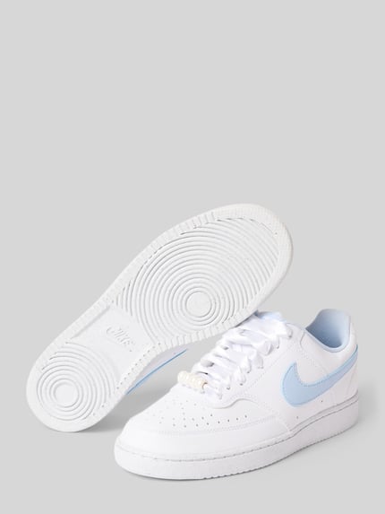 Nike Sneaker mit Perlenbesatz Modell 'Air Force 1' Weiss 4