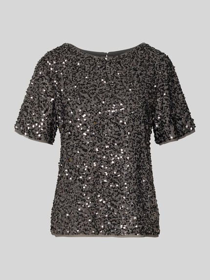 Blusenshirt mit Pailletten Shop The Look MANNEQUINE