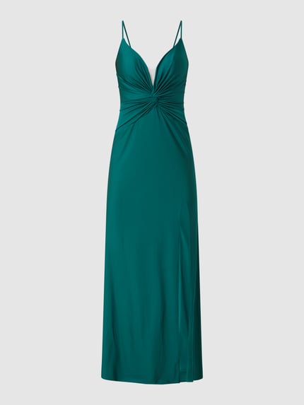 LUXUAR FASHION Abendkleid mit Drapierung Gruen 2