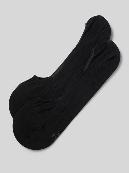 Produktfoto, Füßlinge mit Label-Detail Modell 'Step Medium Cut' von Falke, aus Baumwoll-Mix, Herren, Slipper Fit, Unifarbenes-Design
