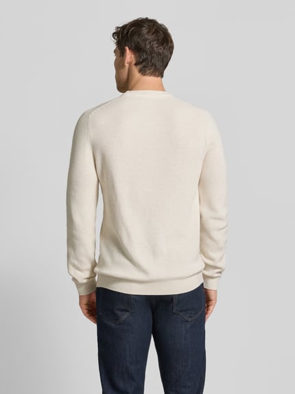 MCNEAL Gebreide pullover met ribboorden Ecru gemêleerd - 5