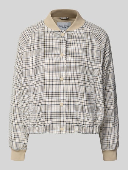 Regular Fit Blouson mit Viskose-Anteil Shop The Look MANNEQUINE