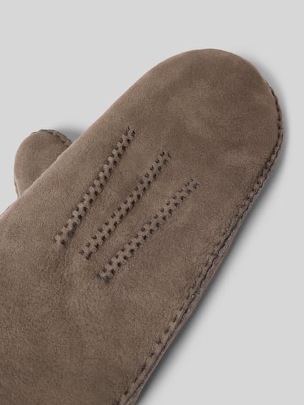 Roeckl Handschoenen van lamswol, model 'OSLO' Middengrijs - 3