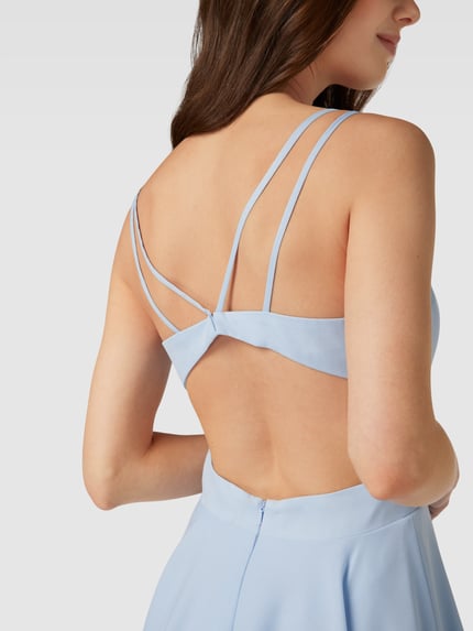 LUXUAR FASHION Cocktailjurk met cut-out Lichtblauw - 3