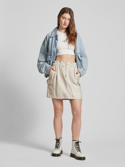 Tom Tailor Denim Minirok met cargozakken Zand - 1
