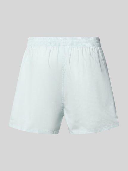 Produktfoto, hellblaue Boxershorts aus reiner Baumwolle Modell '2P BOXER S. CW PEACH' von BOSS, Herren Boxershorts, glatte Textur