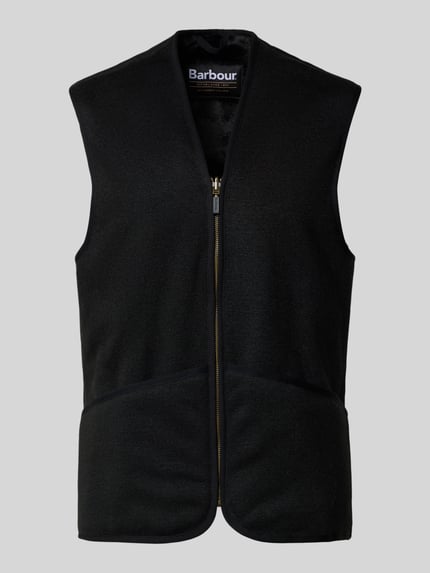 Barbour Regular Fit Weste aus Webpelz Black 2