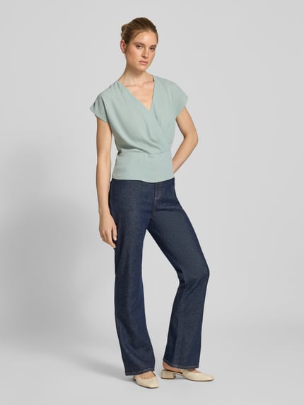 Jake*s Collection Blusenshirt in Wickel-Optik Lind 1