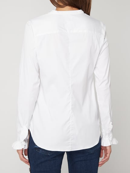 MOS MOSH Blouse met opstaande kraag, model 'Mattie' Wit - 5