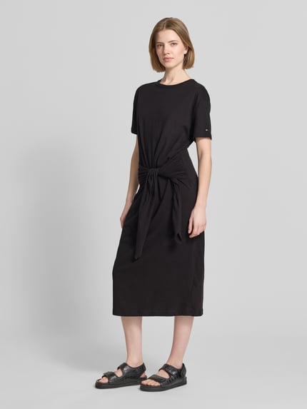 Tommy Hilfiger relaxed fit vrijetijdsjurk van puur katoen BLACK - 1