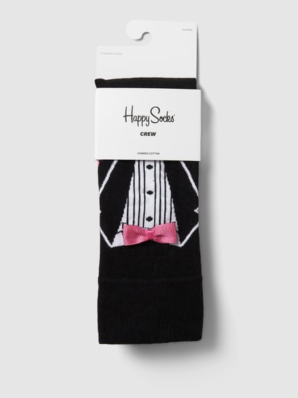 Happy Socks Sokken met motiefprint, model 'Marry Me' Zwart - 3