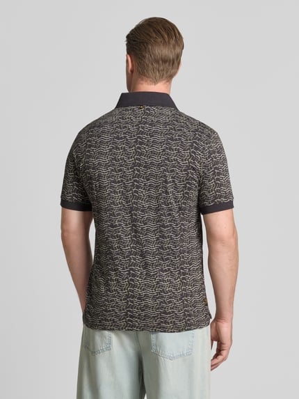 PME Legend Slim Fit Poloshirt im Allover-Look Anthrazit 5