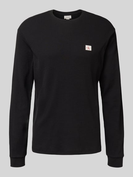 Calvin Klein Jeans Longsleeve mit Label-Detail Black 2