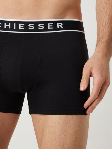 SCHIESSER Boxershort met stretch in set van 3 Zwart - 4