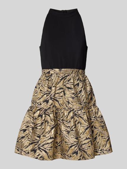 Adrianna Papell Cocktailjurk in 2-in-1-look. Zwart - 2