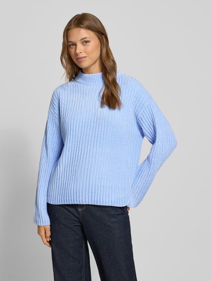 FREE/QUENT Strickpullover in Ripp-Optik Modell 'Thrill' Hellblau 4