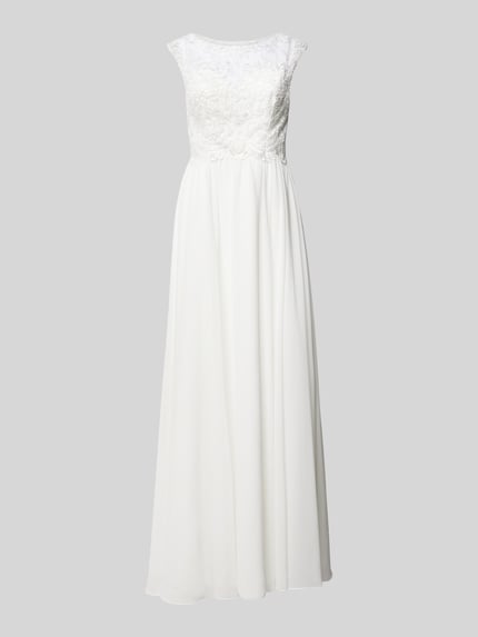 Laona Brautkleid mit Ziersteinbesatz Offwhite 2