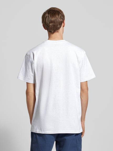 Carhartt Work In Progress T-shirt met labelstitching Lichtgrijs gemêleerd - 5