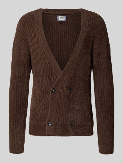 Scotch & Soda Strickjacke mit V-Ausschnitt Dunkelbraun 2