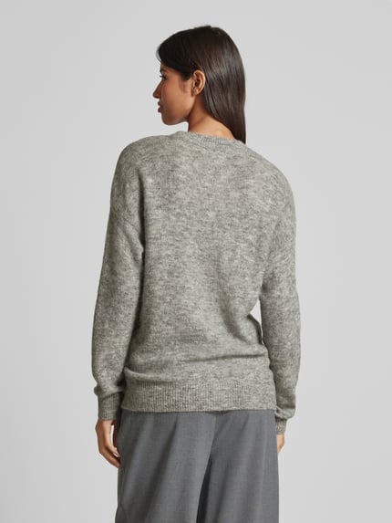 MSCH Copenhagen Loose fit gebreide pullover met wol model 'Festina' Middengrijs gemêleerd - 5