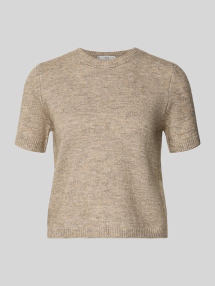 Kurzarm Strickpullover mit Woll-Anteil Modell 'NEKKA' Shop The Look MANNEQUINE