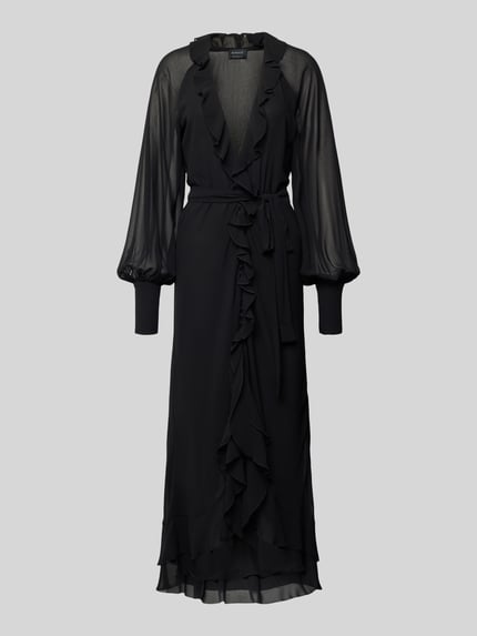Bardot Abendkleid mit Volants Modell 'KASSIA' Black 2