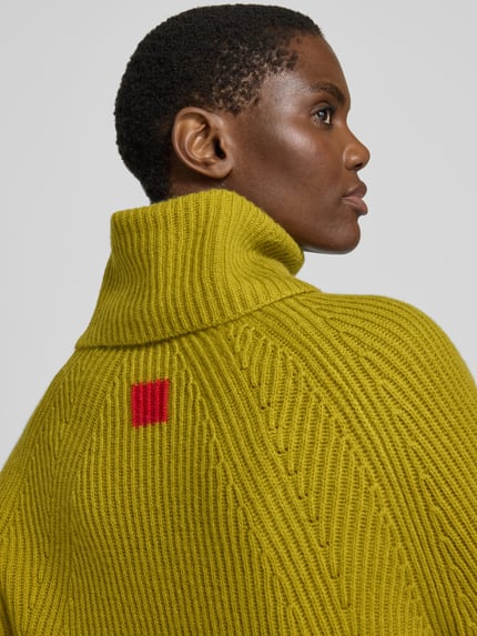 MAX&Co. Pullover aus Wolle Kaschmir mit Rollkragen Gruen 3