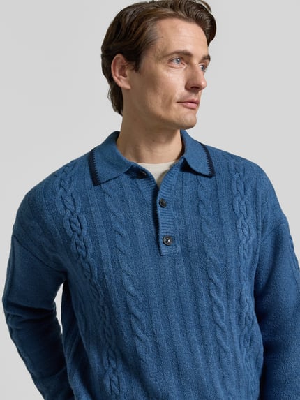 Scotch & Soda Regular Fit Strickpullover mit Woll-Anteil Bleu 3