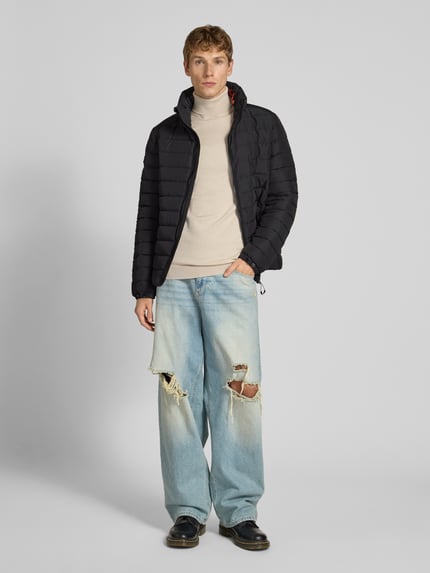 Superdry Steppjacke mit Stehkragen Modell 'Fuji' Black 1