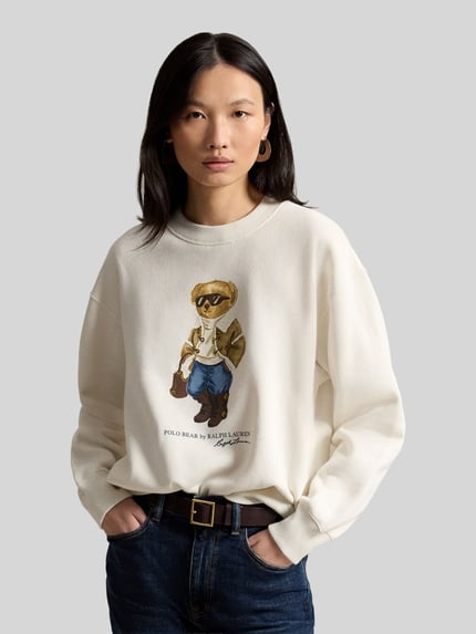 Polo Ralph Lauren Bluza z ikonicznym motywem misia Złamany biały 4