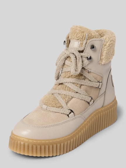 Marc O'Polo Stiefel mit Teddyfell-Besatz Beige 1