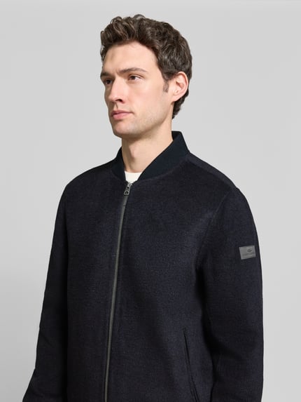 Fynch-Hatton Regular Fit Bomberjacke mit Zweiwege-Reißverschluss Marine 3