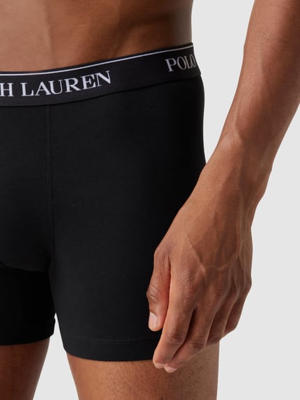 Polo Ralph Lauren Underwear Trunks aus Baumwoll-Mix im 3er-Pack Black 3