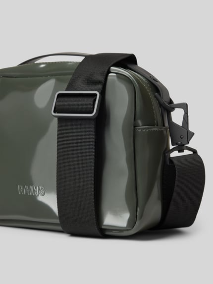 Rains Torba typu crossbody z wytłaczane logo model 'Box' Oliwkowy 3