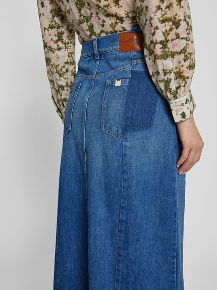 Weekend Max Mara Jeansrok in 5-pocketmodel, model 'GESSO' Blauw - 3