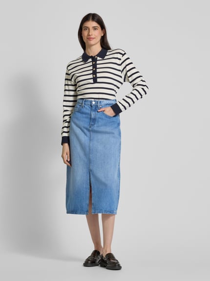 Tommy Hilfiger Spódnica jeansowa z 5 kieszeniami Jeansowy niebieski 1