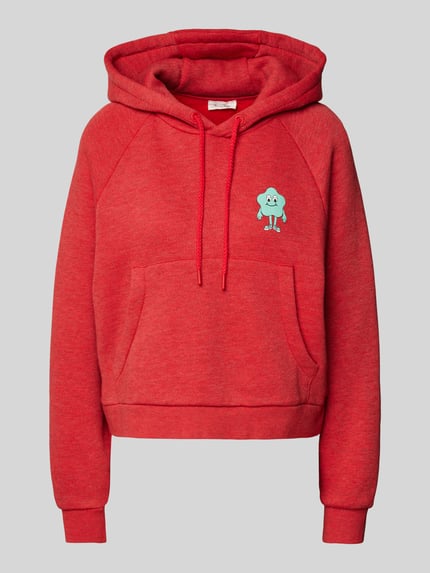 American Vintage Hoodie met motiefprint, model 'DOVEN' Rood - 2