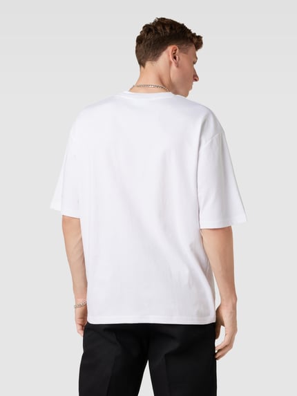 REVIEW T-Shirt mit Label-Detail Weiss 5