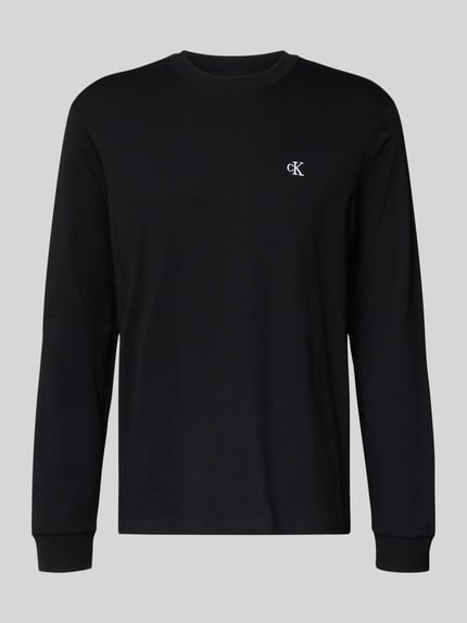 Calvin Klein Jeans Longsleeve mit Logo-Stitching Black 2