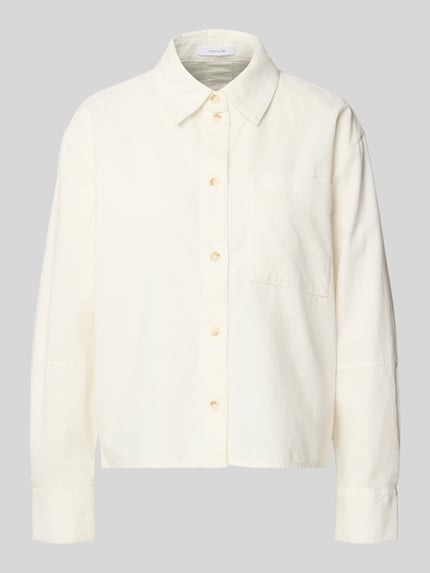 OPUS Regular fit overhemdblouse met borstzak, model 'Frone' Offwhite - 2