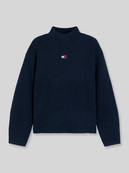 Tommy Jeans Relaxed Fit Pullover mit Alpaka-Anteil Marine 2