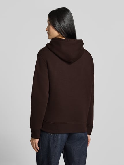 GANT Regular Fit Hoodie aus Baumwoll-Mix Dunkelbraun 5