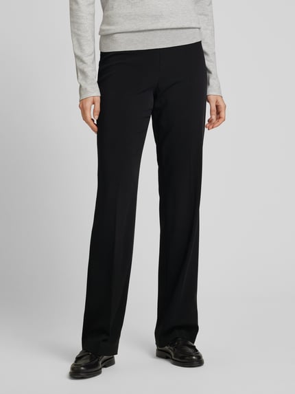 Raffaello Rossi Straight Leg Stoffhose mit Bügelfalten Modell 'BRITTA' Black 4