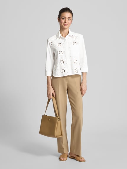 Christian Berg Woman Selection Overhemdblouse met knoopsluiting Ecru - 1