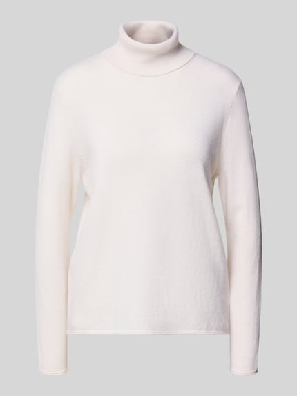 Rollkragenpullover aus Kaschmir mit Rollsaum Shop The Look MANNEQUINE