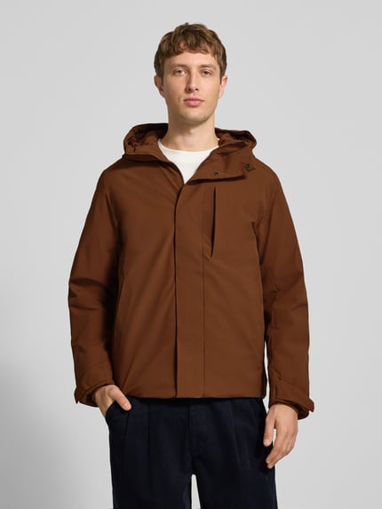 JACK & JONES Kurtka z zakrytym zamkiem błyskawicznym model 'KEEN' Średniobrązowy 4