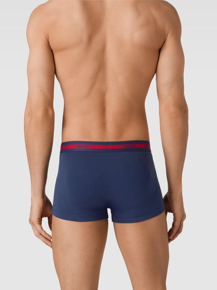 HUGO Trunks mit Logo-Bund Dunkelblau 4