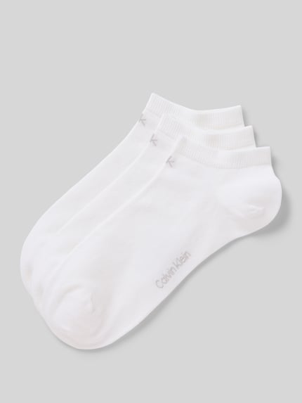 CK Calvin Klein Krótkie skarpety z detalem z logo w zestawie 3 szt. Jasnoszary 1